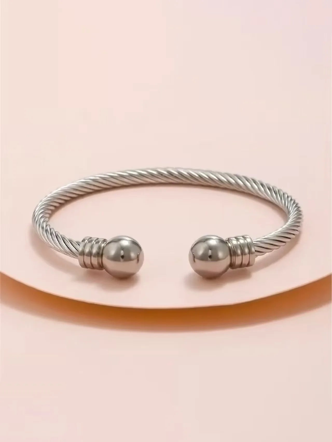 1 fashion bracelet with round balls at both ends, delicate women's bracelet, couple accessory