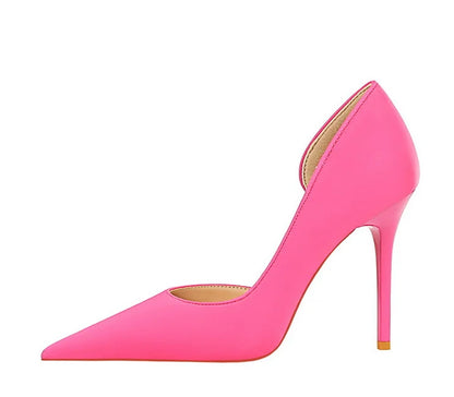 626-1 Fashionable Simple Slim Fit Ultra High Heel Shallow Pocket Single Shoe Women High Heel Korean Style