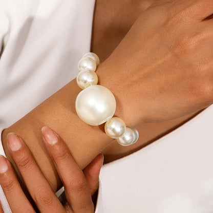 Exquisite Pearl Beaded Bracelet Handmade Bracelets Bangle Women Girls Brithday Party Fashion Jewelry Gifts