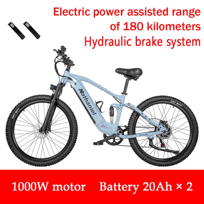 Electric bicycle 1000W 48V 20AH, 27.5“ E-Bike Long Range for Mountain & Road Riding ,electric bike adults,Mountain bikes