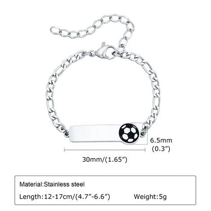 Vnox Personalized Baby Names Bracelets,Custom Baptism Gift, Anti Allergy Stainless Steel Chain Bracelets, Gifts to Newborns