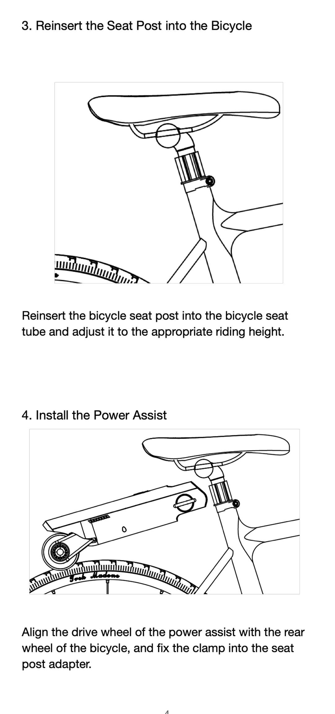 Electric Bike Conversion Kit 31 Miles Range Pedal Assist for Road Bike 18V10AH Chargeable Battery 15.5Mph Tool-Free Installatio