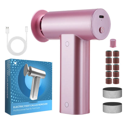 Electric Foot Callus Remover Foot Care File Heels Dead Skin Pedicure Tool Electronic Foot Grinder and Replacement Sandpaper