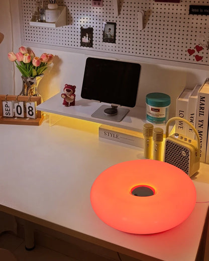 Bauhaus table lamp USB plug bedroom bedside lamp living room dining room decoration donut ambient light（Not glass）