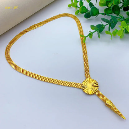 Dubai 24K Gold Plated Necklace Earrings Jewelry Set For Women Nigeria Indian African Bridal Wedding Party Gifts Jewellery