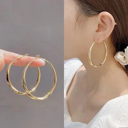 2PC Elegant Water Drop Earrings -18K Gold Plated Copper Jewelry,