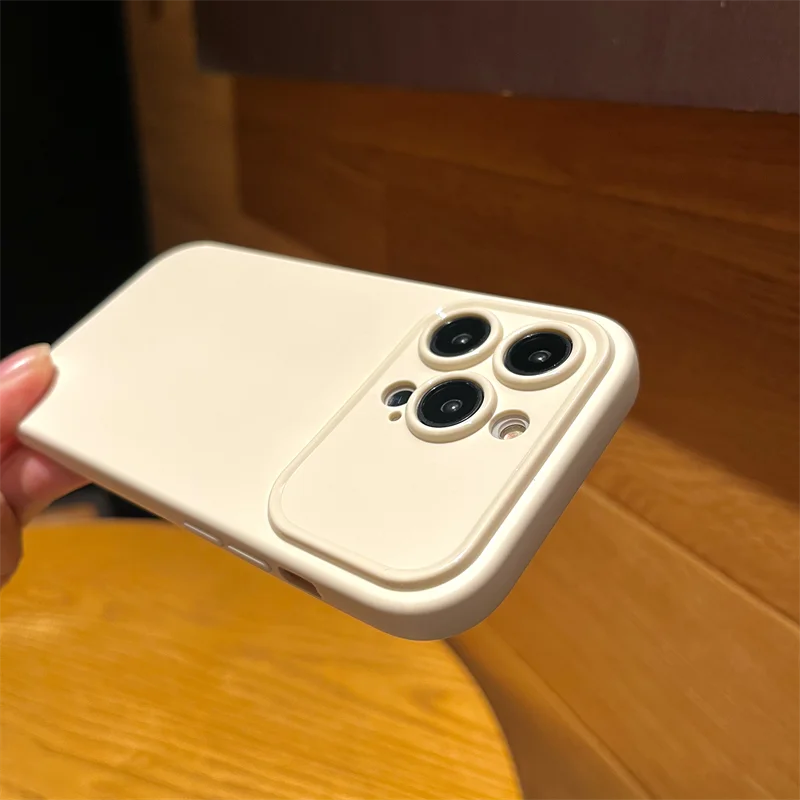 Luxury Matte Silicone Soft Case For iPhone 16 15 14 13 12 11 Pro Max Plus Drawing Line Solid Black White Ultra Thin Cover Shell