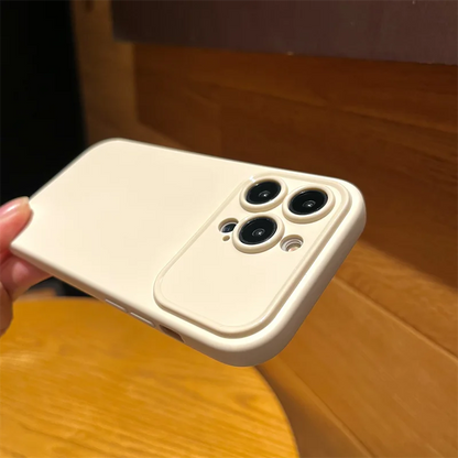 Luxury Matte Silicone Soft Case For iPhone 16 15 14 13 12 11 Pro Max Plus Drawing Line Solid Black White Ultra Thin Cover Shell