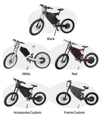 Newest Electric Bike 72v  8000W Enduro Ebike Hottest in 2023 with Samsng Cells 100km/h High Speed Electric Bike