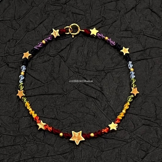 Star Bracelet for Women Girl Weave Multicolour Bohemia Romatic Jewelry Gifts Bracelet for Women pulseras para hombre браслет