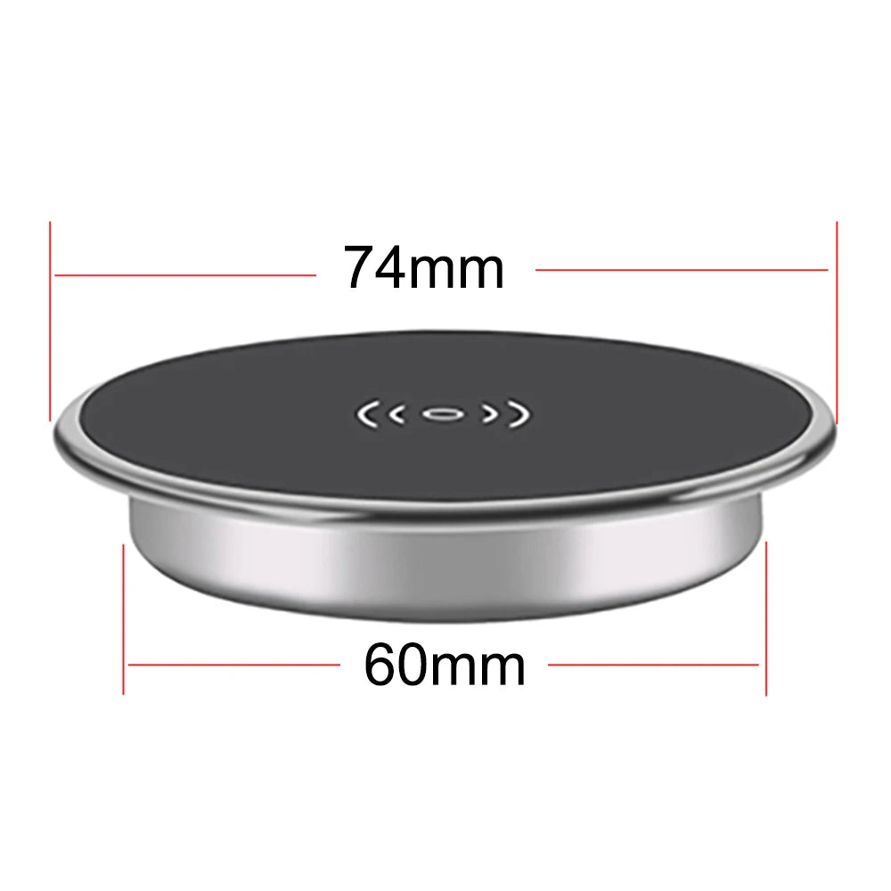 Built in Desktop Device Fast Wireless Charger 30W Quick Charger 3.0 Embedded Caricabatter Tipe C Chargeur Induction Charging