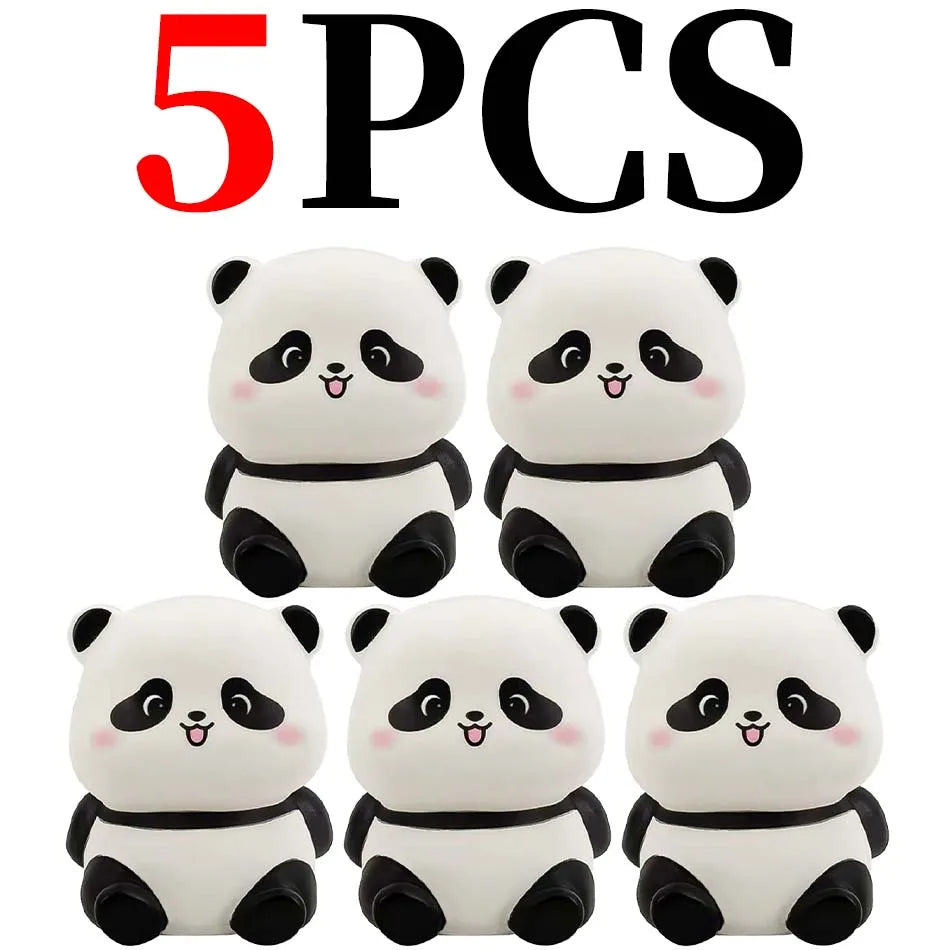New Panda LED Night Light Living Room Cute Panda Plastic Lamp Bedside Decor Creative Kids Night Light Birthday Gift Decoration