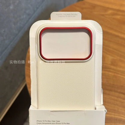 For iPhone 17 Pro Max 17Pro iPhone17 Case Luxury Leather Borderless Ultra-thin Back Cover For iPhone 17 Air Shell Bumper Funda