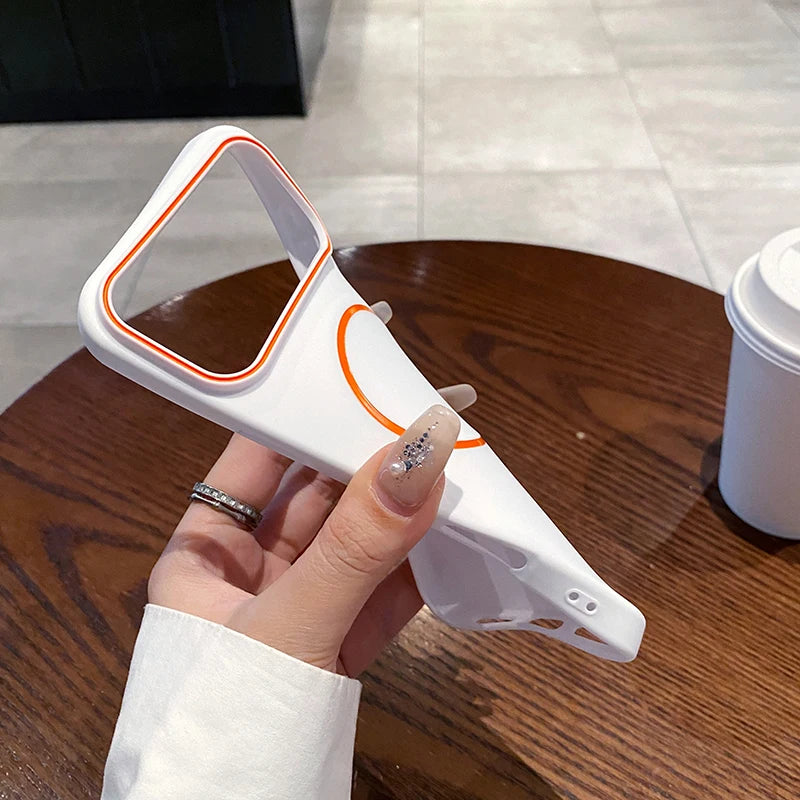 For Magsafe Magnetic Wireless Charging Luxury Solid Color Matte TPU Bumper Phone Case For iPhone 17 Pro Max/17/17 Pro Air Cover