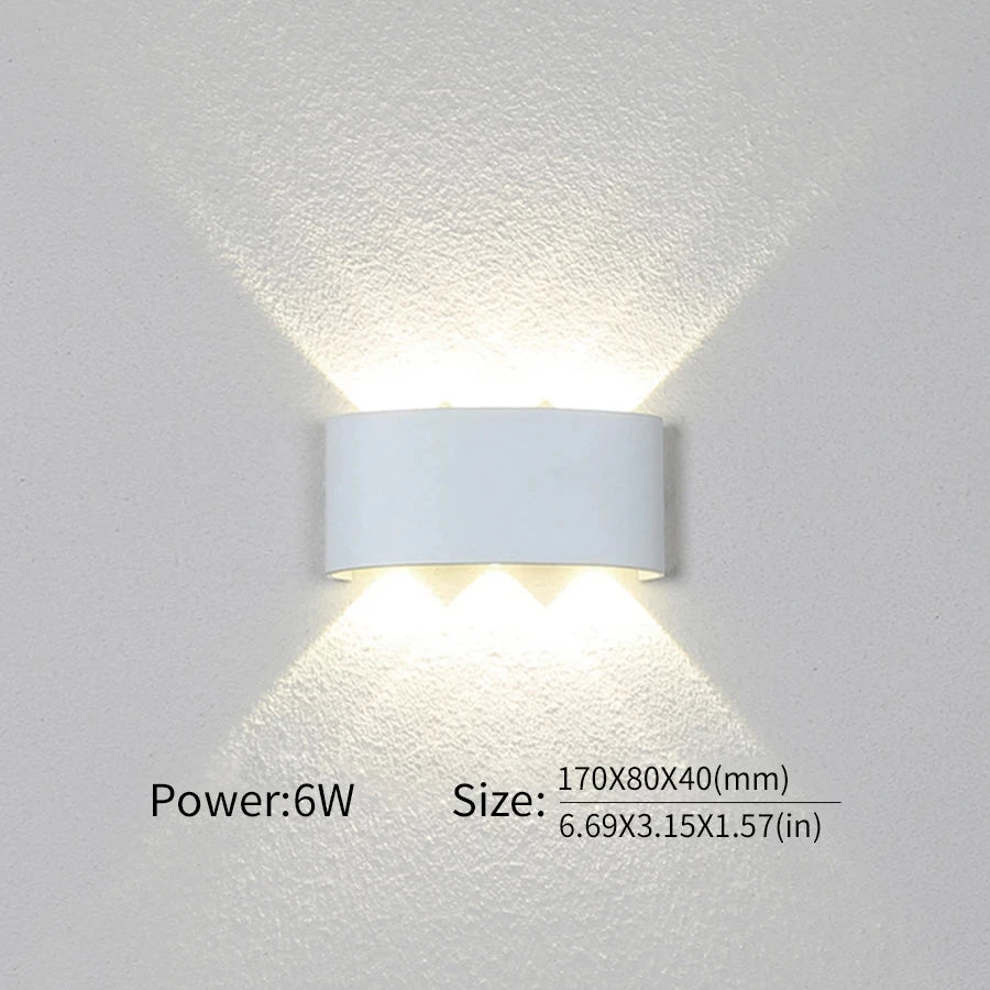 LED Wall Lamp Outdoor Waterproof IP66 Interior Wall Light 2W 4W 6W 8W 10W minimalist creative bedroom bedside lamp