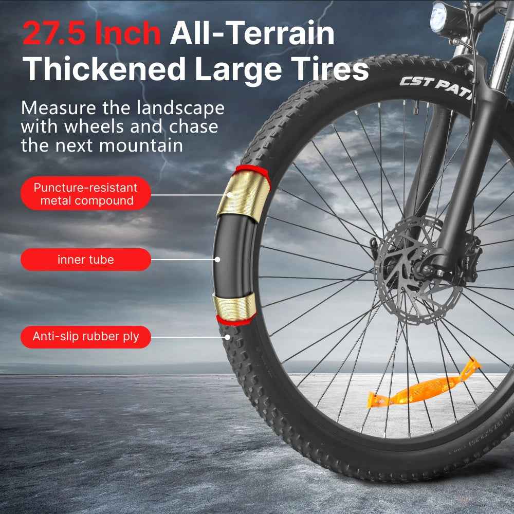 HX Q5 e bike Adults electric bike 48V 20AH 27.5 Inch  Electric bicycle City Electric bike E Bikes Mountain ebike