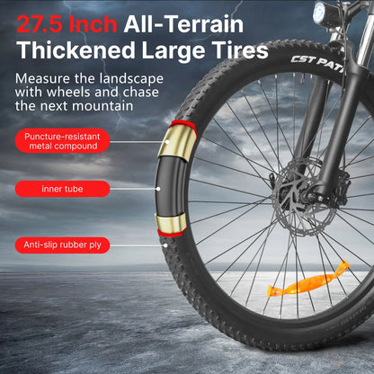 HX Q5 e bike Adults electric bike 48V 20AH 27.5 Inch  Electric bicycle City Electric bike E Bikes Mountain ebike