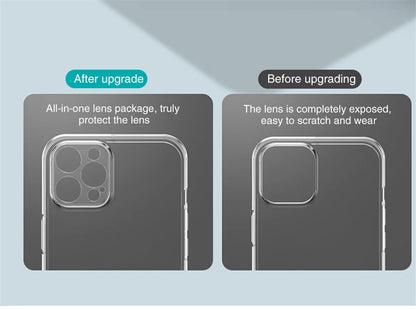 Clear Phone Case For iPhone 16 15 14 13 12 11 Pro Max Silicone Soft Cover For iPhone 13 Mini X XS Max XR 8 7 6 Plus Back Shell