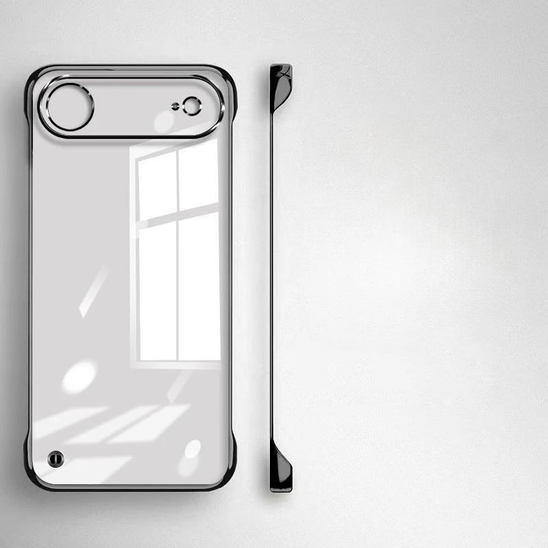 Ultra Thin Frameless Case for Iphone 17promax Air Slim Hard Shockproof Bumper Transparent Cover For iPhone17 17pro air