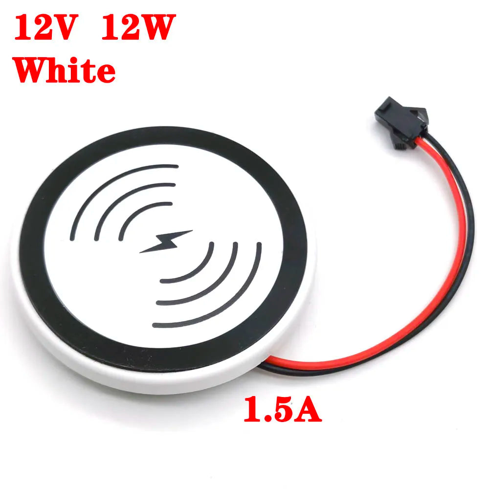 1.5A 12W Wireless Charger Stand Pad Mobile Phone Fast Charging Station for Desk Lamp Wall Lamp Circuit Phone Android Universal