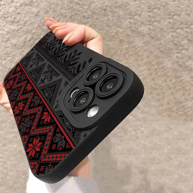 Vintage Totem Painting Shockproof Phone Case For iPhone 17 16 15 14 13 12 11 Pro Max XS X XR 7 8 Plus SE 2022 13 Mini Soft Cover