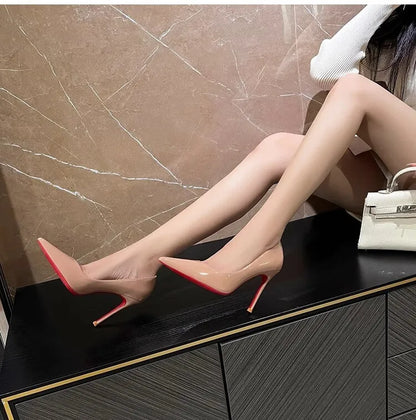 Shoes For Woman 2026 Trend Luxury Red Bottoms High Heels Pointed Toe Stiletto Pumps 12 cm Comfortable Party Dress Wedding Shoes