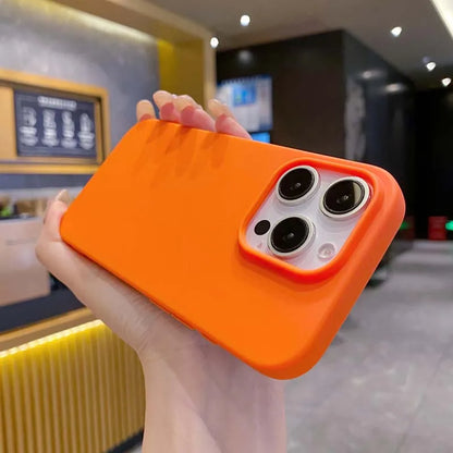 New Solid Color Phone Case for IPhone 16 15 14 13 12 11 Pro Max 16Pro Soft Silicone Shockproof Protective Accessories Cover