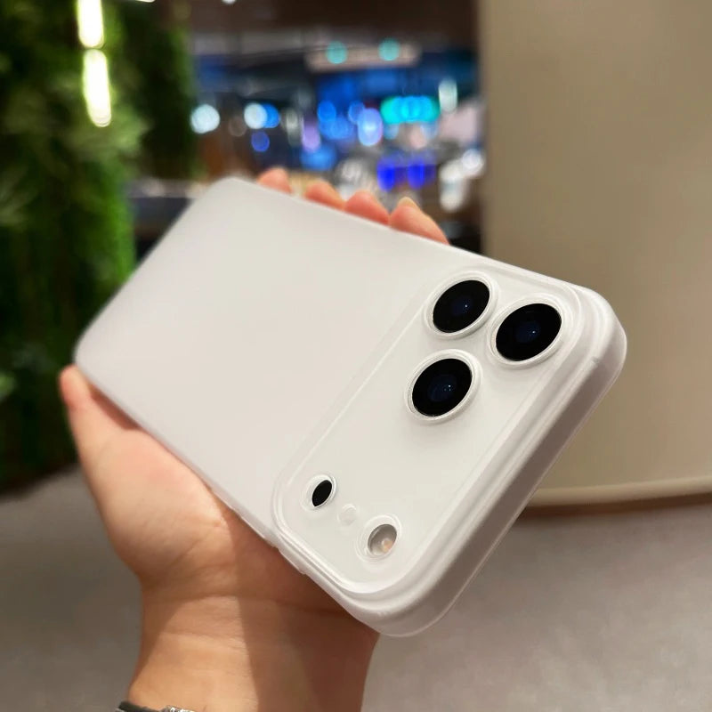 0.3mm Ultra Thin Case For iPhone 17 Pro Max 17Air Matte Transparent Back Cover Shell For iPhone17 Air 17Pro ProMax Slim Orange