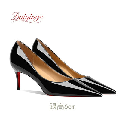 Shoes For Woman 2026 Trend Luxury Red Bottoms High Heels Pointed Toe Stiletto Pumps 12 cm Comfortable Party Dress Wedding Shoes