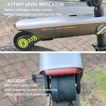 Electric Bike Conversion Kit 31 Miles Range Pedal Assist for Road Bike 18V10AH Chargeable Battery 15.5Mph Tool-Free Installatio