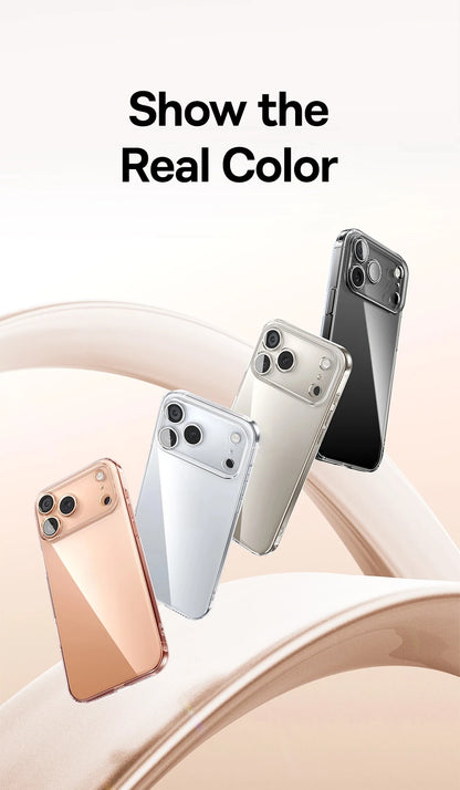 Baseus Clear TPU Case for iPhone 17 16 15 14 13 12 11 Pro Max Plus Air Soft Transparent Phone Cover Soft Thin Protective Case