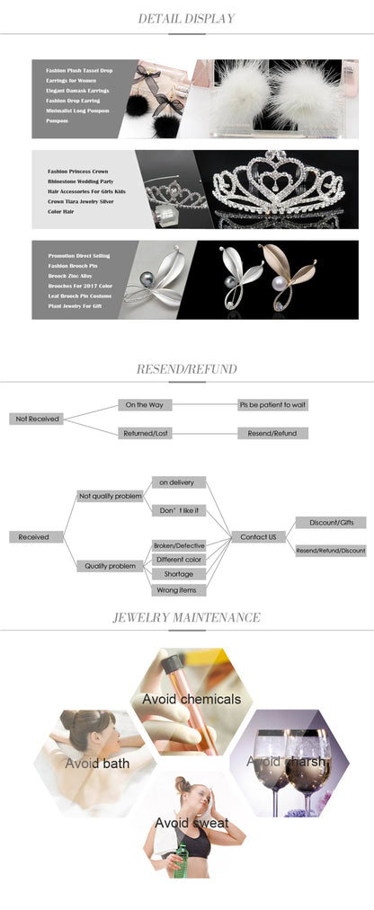 Cross-Border Jewelry, Women'S Fashion Water Drop Crystal Zircon Necklace Earrings Set, Bride Wedding Dress Accessories