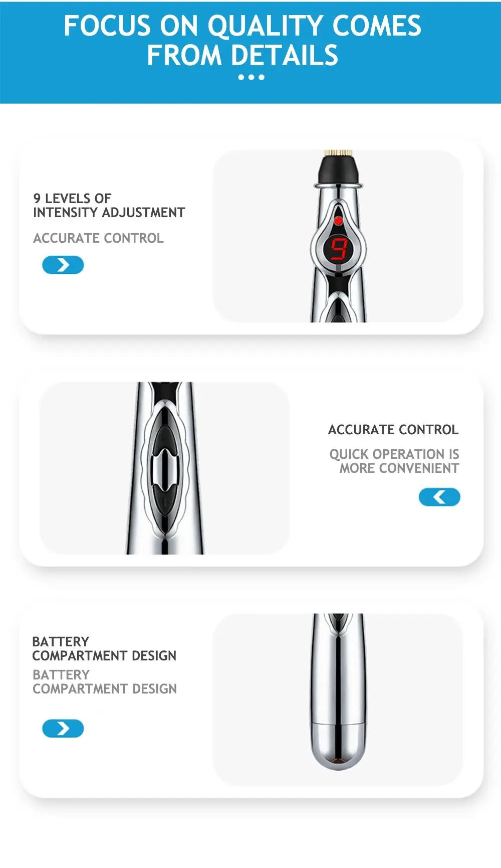 Electronic Acupuncture Pen Acupuncture Point Pen Acupuncture Point Pen Meridian Energy Meridian Pen Massage Pen Acupuncture Acup