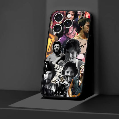 Singer B-Bruce S-Springsteen Case for iPhone 16 11 15 16e 14 12 Mini 13 Pro Max X XS XR 7 8 6 6s Plus 5 5s SE TPU Phone Cover