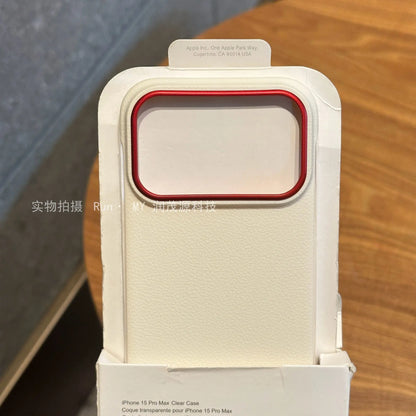 For iPhone 17 Pro Max 17Pro iPhone17 Case Luxury Leather Borderless Ultra-thin Back Cover For iPhone 17 Air Shell Bumper Funda