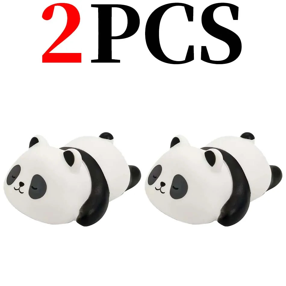 New Panda LED Night Light Living Room Cute Panda Plastic Lamp Bedside Decor Creative Kids Night Light Birthday Gift Decoration
