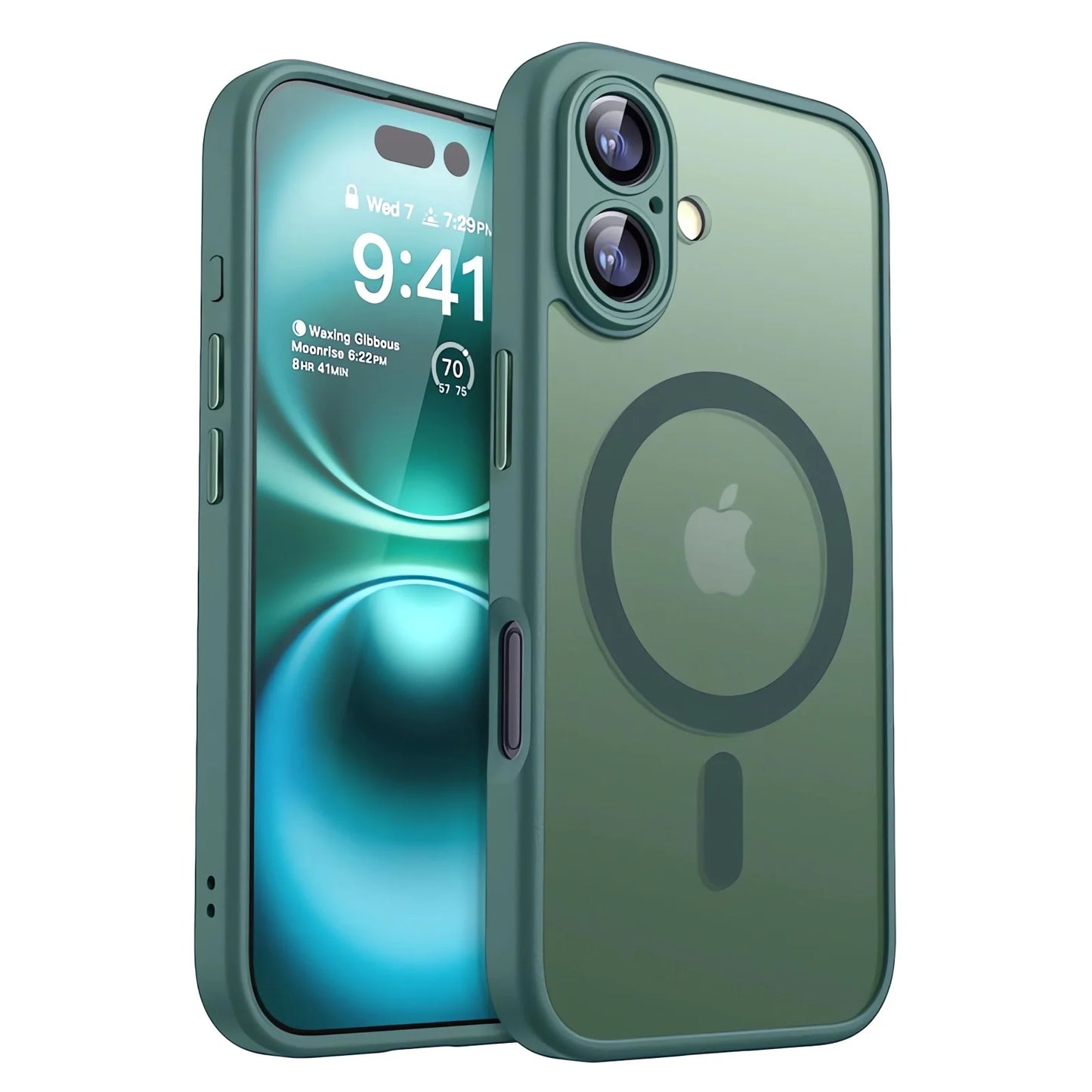 Magnetic Luxury Armor Shockproof Case For iPhone 17 Air 16 15 14 13 12 11Pro Max Magsafe Wireless Charge Matte Translucent Cover