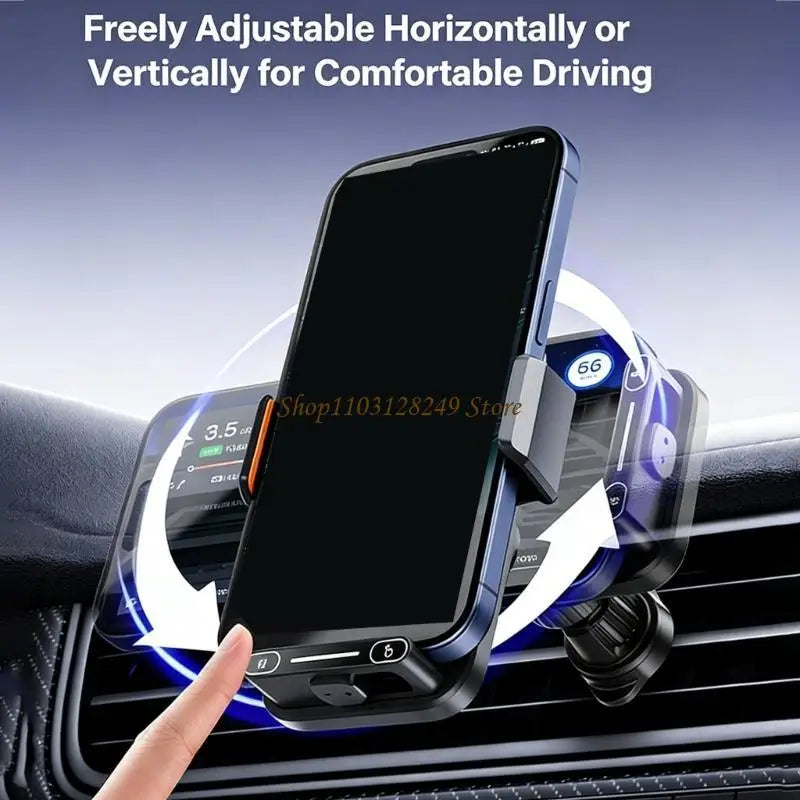 Wireless Charging,Wireless Car Chargers Charging Pad 15W NonSlip Fast Charge for Car Wireless Phone Chargers Mount