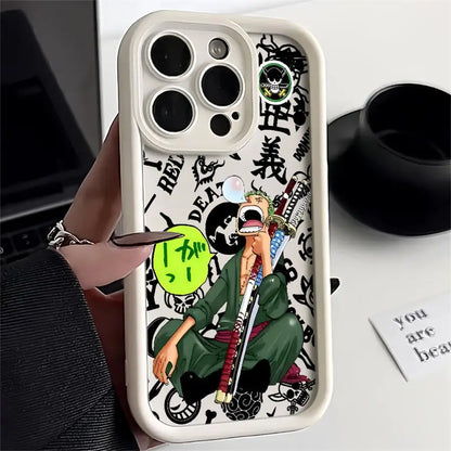 Case for iPhone 13 16 Pro Max 15 Plus 14 12 16e 11 13Pro 15Pro 14+ Soft Shell 16+ One Pieces Anime