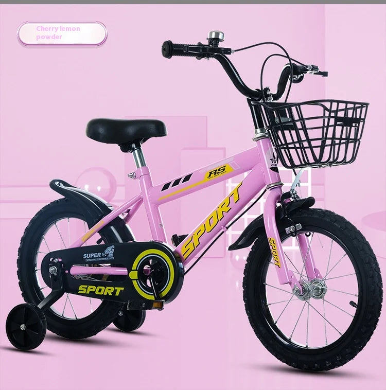 New children's bicycle models for boys and girls, suitable for ages 2-10 and 12-16 inch baby strollers.