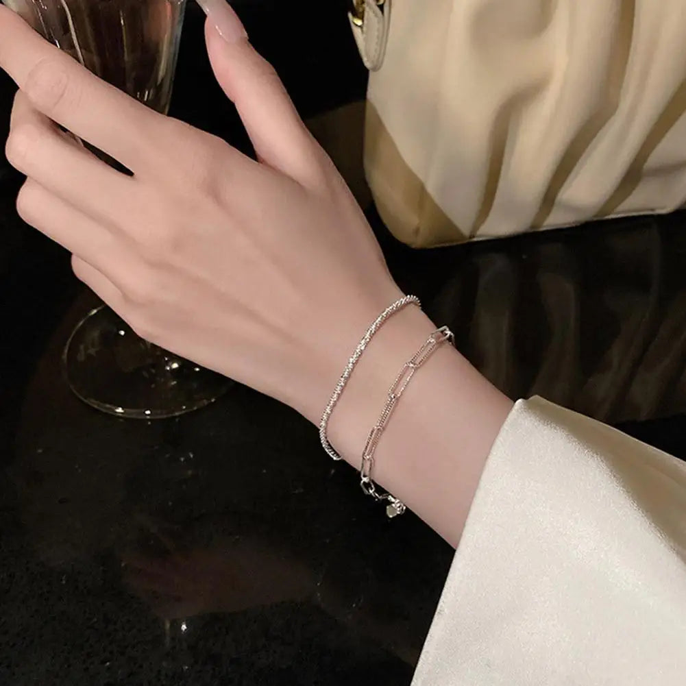 Chain Bracelet Delicate Trendy Fancy Hand Ornament Exquisite Chain Bracelet With Captivating Shine Dazzling Hand Ornament Unique