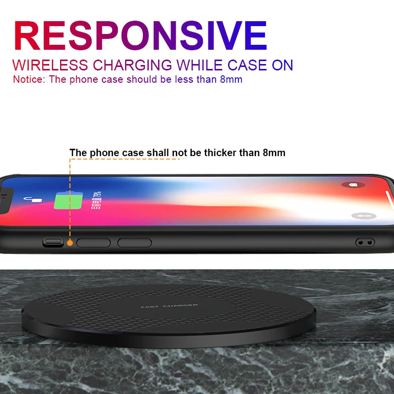 Wireless Charging For Motorola Edg OPPO Find X5 Pro Reno 8 Pro Ulefone Armor 23 UltraSamsung Galaxy S20+ Phone Wireless Charger