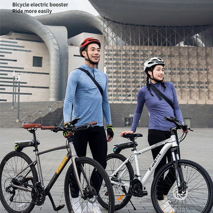 Electric Bike Conversion Kit 31 Miles Range Pedal Assist for Road Bike 18V10AH Chargeable Battery 15.5Mph Tool-Free Installatio