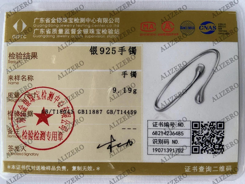 Charm 925 Sterling Silver Bracelets for Women fine Water droplets bangles lady Fashion Wedding Party Christmas Gift Jewelry