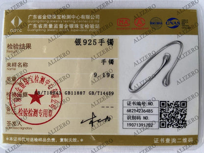 Charm 925 Sterling Silver Bracelets for Women fine Water droplets bangles lady Fashion Wedding Party Christmas Gift Jewelry