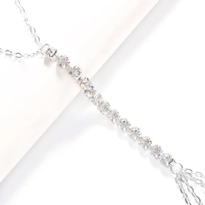 Simple Chest Chain Jewellery Harness Rhinestone Bra Bikini for Women Belly Waist Chain Body Sexy Lingerie Luxury Top Gift