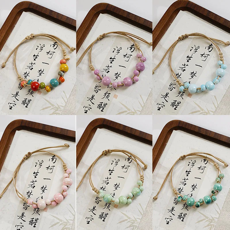 Ceramic Bracelet with Long Lasting Colors Stylish Beaded Wristband for Everyday Wear Party Travel Bracelets Pulseras Бижутерия