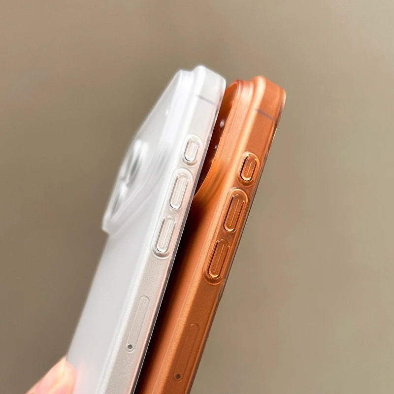 0.3mm Ultra Thin Case For iPhone 17 Pro Max 17Air Matte Transparent Back Cover Shell For iPhone17 Air 17Pro ProMax Slim Orange