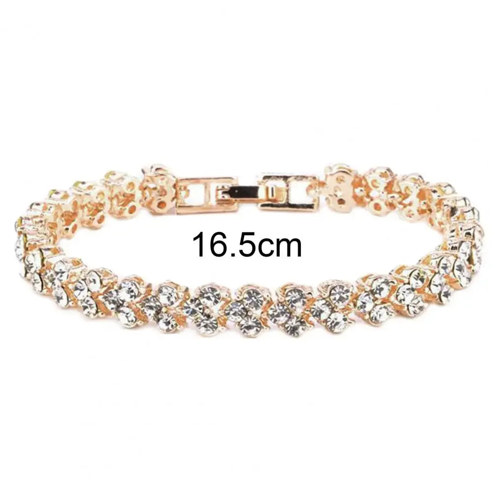 Elegant Bracelets for Women Chain Cubic Zircon Rhinestone Shiny Inlaid Bangle Bracelet Gifts Acier Inoxydable браслеты наруку