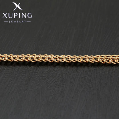 Xuping Jewelry Bracelet and Necklace Set Charm Jewellery Set Gold Color Plated for Women Wedding Gifts X000787949